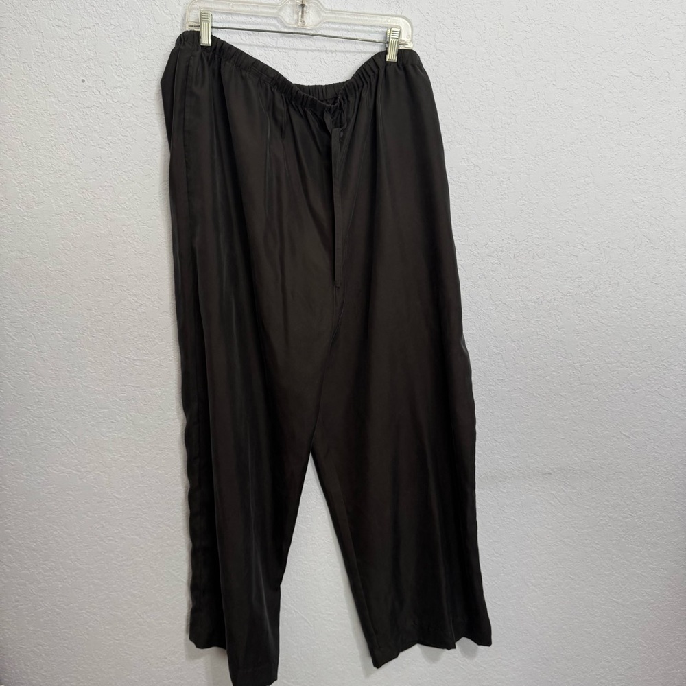 Soft Surroundings Silk Wide Leg Pants 2X